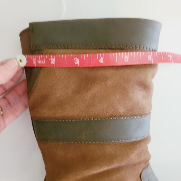 Mid-Calf Leather/Suede Waterproof Country/Yard Boots - NEW - Picture 8 of 9